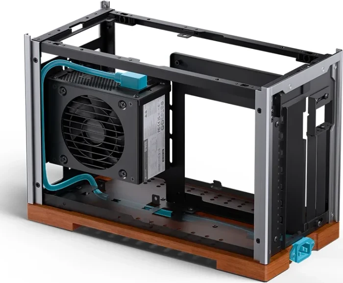Jonsbo T9 Black, silber/braun, PCIe 5.0 Edition, Mini-ITX