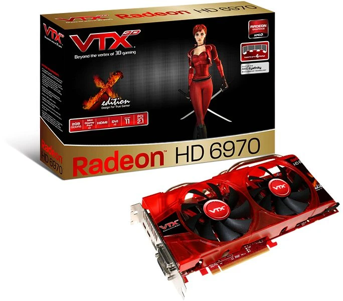 VTX3D Radeon HD 6970 X-Edition, 2GB GDDR5, 2x DVI, HDMI, 2x mDP