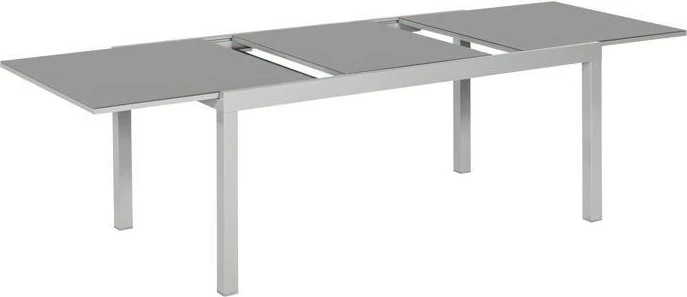 Merxx Semi Ausziehtisch 250x100cm 250x99.5cm grau/silber