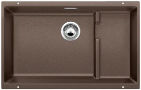 Blanco Subline 700-U Level Unterbau Becken mittig mit Ablauffernbedienung cafe