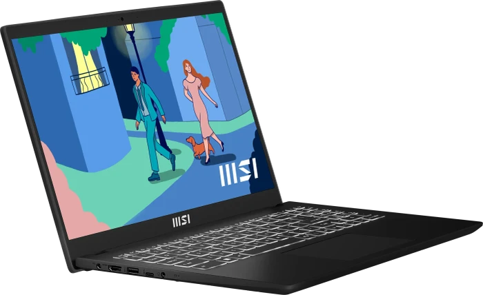 MSI Modern 15 B7M-284, Classic Black, Ryzen 5 7530U, 16GB RAM, 512GB SSD, DE