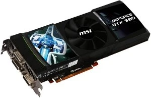 MSI GeForce GTX 590, N590GTX-P3D3GD5, 2x 1.5GB GDDR5, 3x DVI, mDP