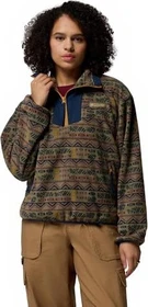 Columbia Sequoia Grove Half Zip Fleece Print Pullover stone green/horizons (Damen)