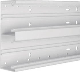 Hager Brüstungskanal-Unterteil BR 68x210mm, 2x80mm Oberteile, Verkehrsweiß
