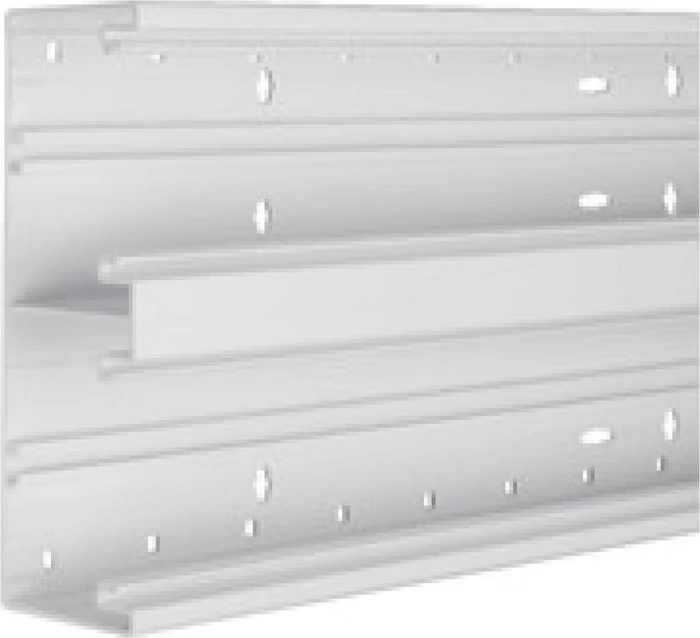 Hager Brüstungskanal-Unterteil BR 68x210mm, 2x80mm Oberteile, Verkehrsweiß