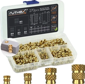 ruthex Gewindeeinsatz M2/M3/M4/M5, 270er-Pack