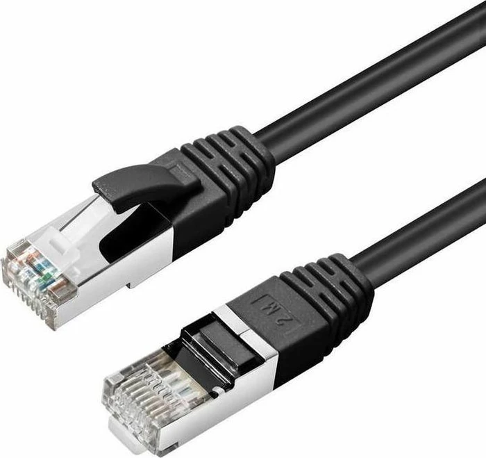 MicroConnect Patchkabel, Cat6, S/FTP, RJ-45/RJ-45, 0.25m, schwarz