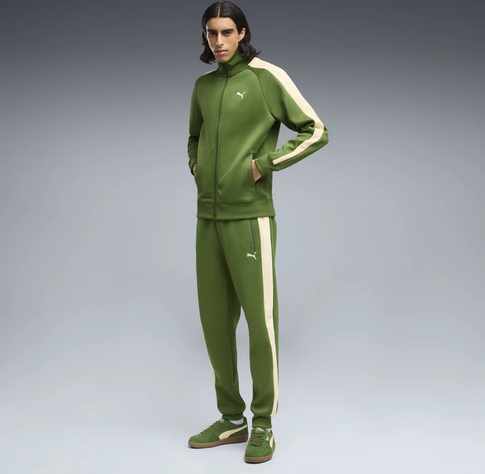 Puma T7 Always On Trainingsjacke earthy green/buttercream (Herren)
