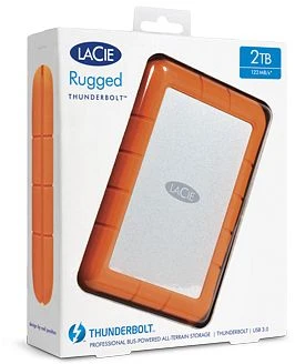 LaCie Rugged Thunderbolt, 2.5", 2TB, USB 3.0 Micro-B/Thunderbolt 1 / Mini DisplayPort 1.1a