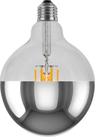 Segula Vintage Line Filament LED Globe Spiegelkopf silber 6.5W/927 E27