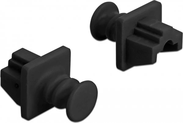 DeLOCK Staubschutz für RJ-45, 10 Stück, schwarz