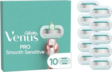 Gillette Venus Pro Smooth Sensitive Rasierklinge, 10 Stück