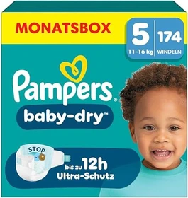 Pampers Baby-Dry Gr.5 Einwegwindel, 11-16kg, 174 Stück
