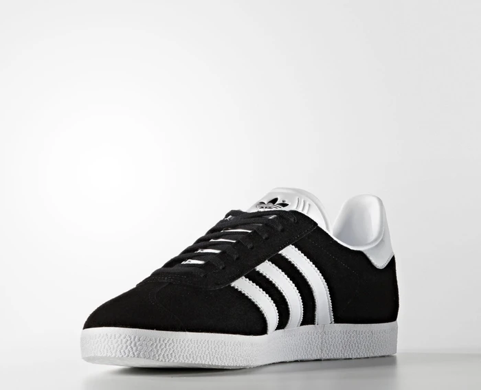 adidas Gazelle core black/white/gold met (Herren)