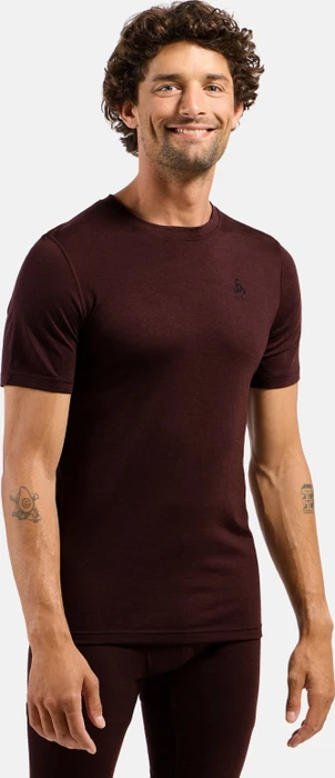 Odlo Natural Merino 200 Baselayer Funktionsshirt kurzarm fudge (Herren)