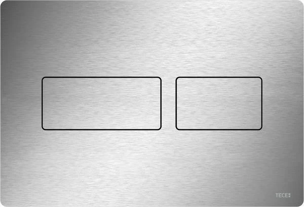 TECE TECEsolid WC-Betätigungsplatte für Zweimengentechnik 220x150x6mm edelstahl gebürstet