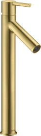 Hansgrohe Axor Starck Einhebel-Waschtischmischer 250 mit Hebelgriff für Aufsatzwaschtische mit Ablaufgarnitur brushed brass