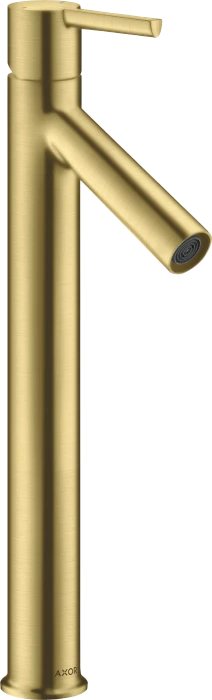 Hansgrohe Axor Starck Einhebel-Waschtischmischer 250 mit Hebelgriff für Aufsatzwaschtische mit Ablaufgarnitur brushed brass