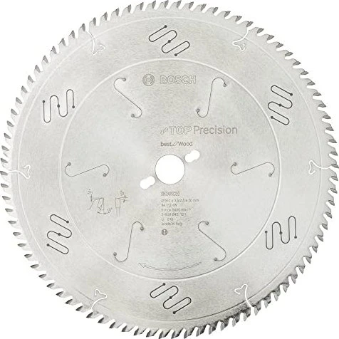 Bosch Professional Top Precision Best for Wood Kreissägeblatt 84Z, 350x2.5x30mm, 1 Stück