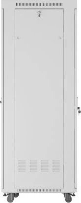 Lanberg 19" Rackschrank 42HE, LCD, freistehend, Flat Pack, V2, Glastür, IP20, RAL 7035, 600mm tief