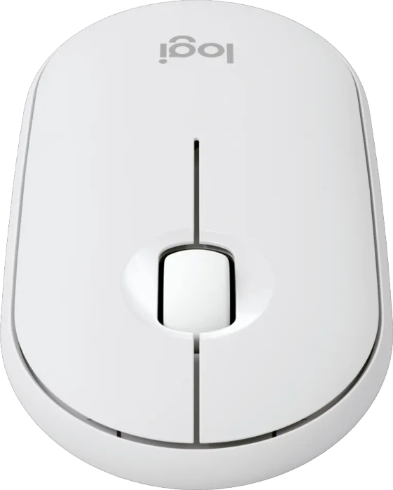 Logitech M350s Pebble Mouse 2 weiß, Logi Bolt, USB/Bluetooth