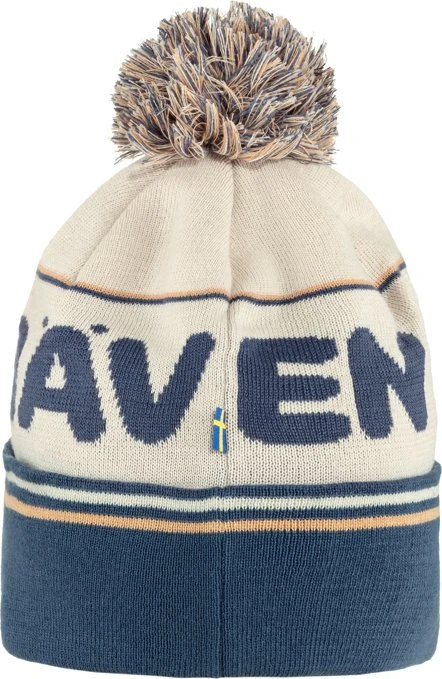 Fjällräven Pom Mütze chalk white/indigo blue