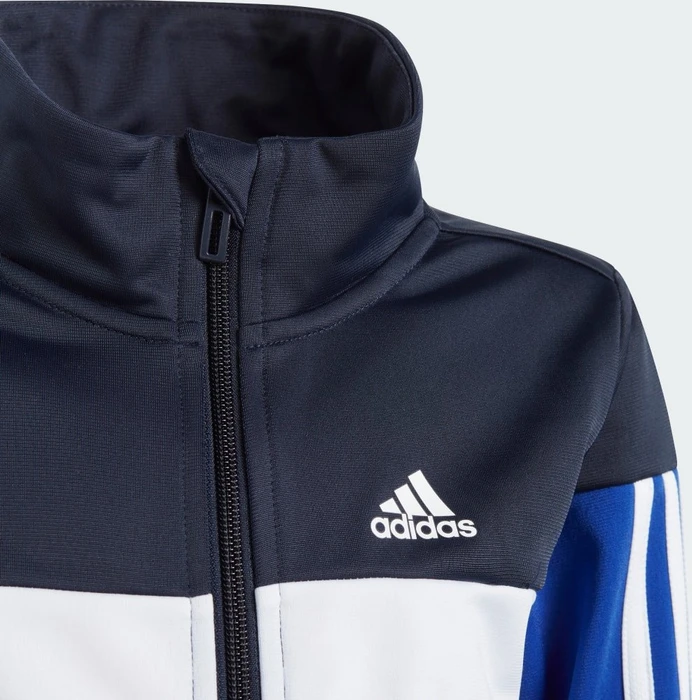 adidas Tiberio 3-Streifen Colorblock Shiny Trainingsanzug legend ink/white/semi lucid blue (Junior)