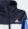 adidas Tiberio 3-Streifen Colorblock Shiny Trainingsanzug legend ink/white/semi lucid blue (Junior) Vorschaubild