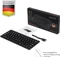 Perixx Periboard-732 Wireless Mini Keyboard, schwarz, LEDs weiß, USB, DE Vorschaubild