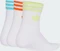 adidas 3-Streifen Ankle Socken white/samba blue/orange/frozen lemon, 3 Paare Vorschaubild
