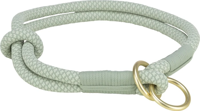 Trixie Soft Rope Zug-Stopp-Halsband, S, Salbei/Mint