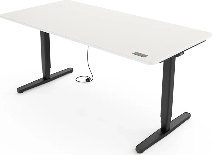 Yaasa Desk Pro elektrisch höhenverstellbarer Sitz-Steh-Schreibtisch 140x80cm weiß/schwarz