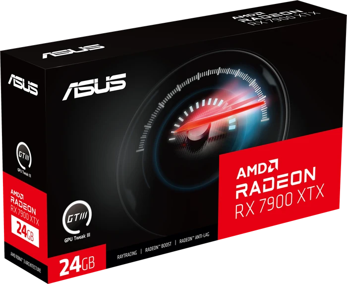 ASUS Radeon RX 7900 XTX, RX7900XTX-24G, 24GB GDDR6, HDMI, USB-C, 2x DP
