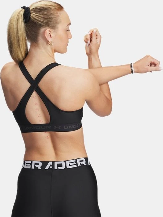 Under Armour Armour Mid Crossback Sport-BH black/jet gray (Damen)