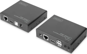 Digitus HDMI KVM Extender Set Extender HDBaseT 2.0, 4K, 60Hz, Cat6a/7/8, 100m