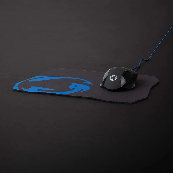 Nedis Gaming Mouse und Mousepad Set, schwarz, USB