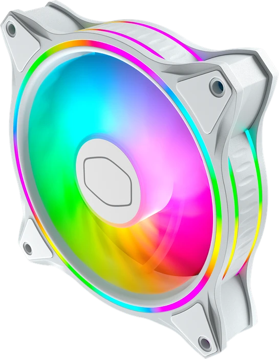 Cooler Master MasterFan MF120 Halo White Edition, LED-Steuerung, 120mm, 3er-Pack