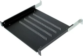 Triton Fachboden perforiert, schwarz, 1HE