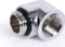 Alphacool Eiszapfen 90° L-Verbinder G1/4" AG auf G1/4" IG, verchromt Vorschaubild