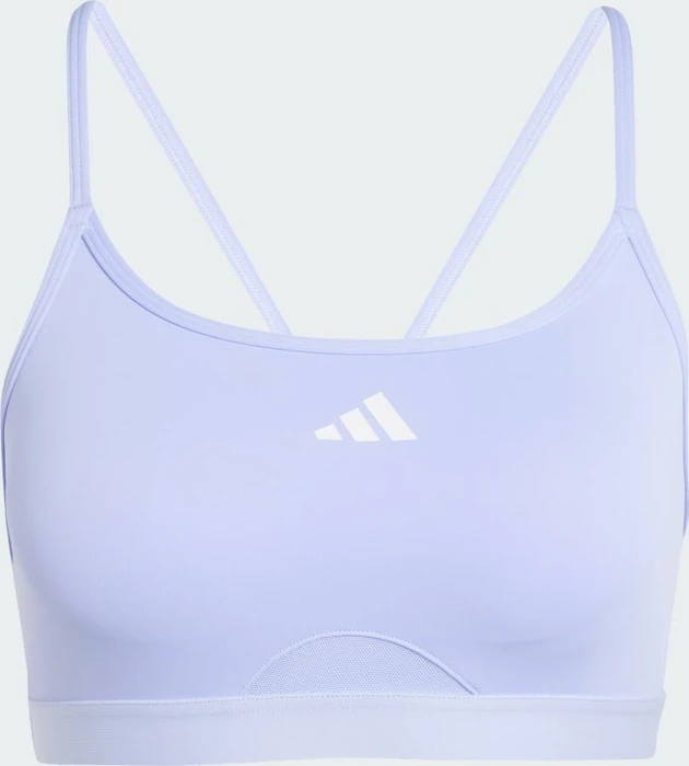 adidas Aeroreact Training 3-Streifen Sport-BH violet tone (Damen)