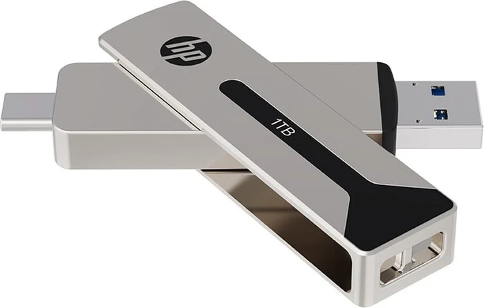 PNY HP 911 Pro 1TB Pearl Nickel, USB-A + USB-C, USB 3.2 Gen 1×1
