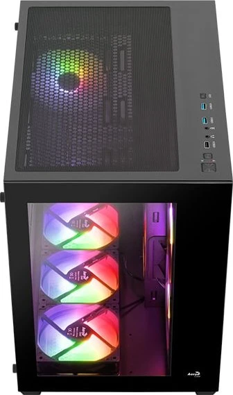 AeroCool Dryft [V2], Lüfter LED ARGB, Glasfenster