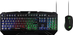 MediaRange GS102 Keyboard and Optical Mouse Gaming Combo Set schwarz, USB, UK