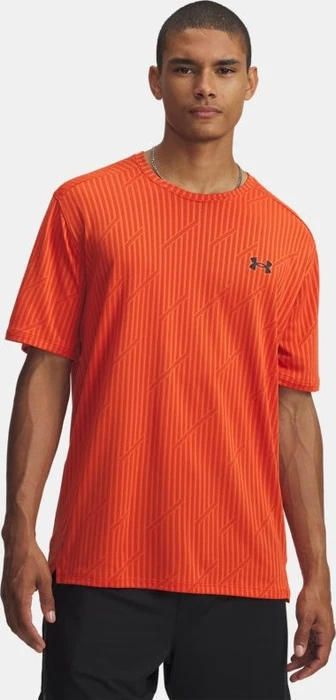 Under Armour Tech Vent Jacquard Funktionsshirt kurzarm orange base/black (Herren)