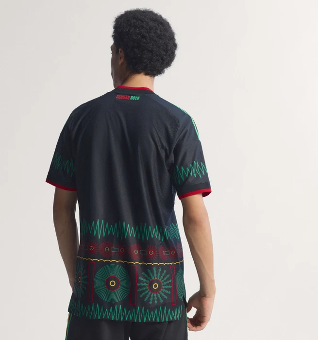 adidas Jamaika 26 x Bob Marley Authentic 2026 Auswärtstrikot kurzarm (Herren)