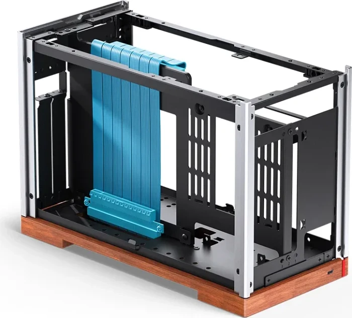 Jonsbo T9 Black, silber/braun, PCIe 5.0 Edition, Mini-ITX