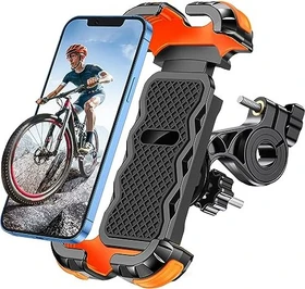 Glangeh Handyhalterung Fahrrad schwarz/orange