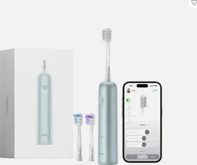 Laifen Wave aluminium blau + 3 Aufsteckbürsten
