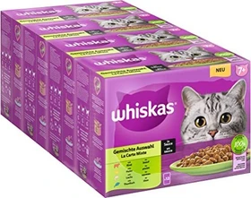 Whiskas 7+ Multipack, gemischte Auswahl, 4.08kg (48x 85g)