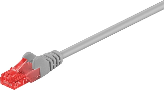 goobay Patchkabel, Cat6, U/UTP, RJ-45/RJ-45, 20m, grau